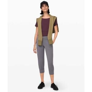 Lululemon Align Jogger Crop 23" Titanium Gray Travel Yoga LW6ATAS Womens Size 6